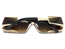 Classic Hardcore Luxury Hip Hop Rapper Pimp Style SUNGLASSES Gold Frame 79004