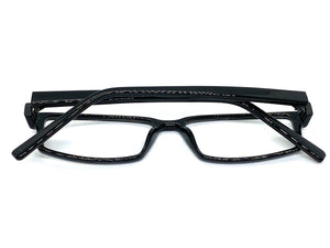 Classy Contemporary Modern Style Clear Lens EYEGLASSES Black Fashion Frame 1315