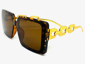 Classy Elegant Modern Retro Style SUNGLASSES Tortoise Frame E1820