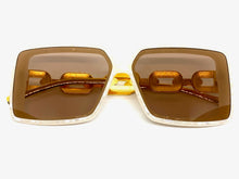 Classy Elegant Modern Retro Style SUNGLASSES Marble Frame E1820
