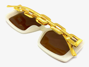 Classy Elegant Modern Retro Style SUNGLASSES Marble Frame E1820