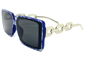 Classy Elegant Modern Retro Style SUNGLASSES Marble Frame E1820