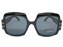 Oversized Retro Hip Hop Style SUNGLASSES Large Square Black Frame 4744