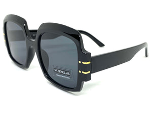 Oversized Retro Hip Hop Style SUNGLASSES Large Square Black Frame 4744