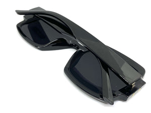 Oversized Retro Hip Hop Style SUNGLASSES Large Square Black Frame 4744
