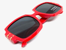 Oversized Retro Hip Hop Style SUNGLASSES Large Square Red Frame 4744
