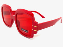 Oversized Retro Hip Hop Style SUNGLASSES Large Square Red Frame 4744