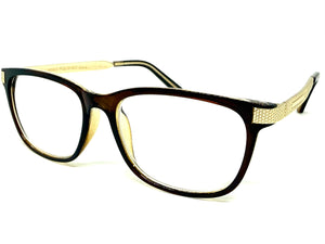 Classic Vintage Retro Style READING GLASSES READERS Brown Frame Lens Strength +1.50