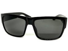 Classic Vintage Retro Hardcore Biker Gangster Style SUNGLASSES Thick Square Black Frame - Dark Lens 7232
