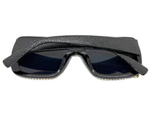 Oversized Exaggerated Retro Style Bling Sunglasses Large Black Frame with Sparkling Rhinestones 3250