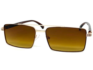 Classic Contemporary Modern Designer Style SUNGLASSES Gold Frame 2095