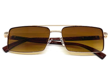 Classic Contemporary Modern Designer Style SUNGLASSES Gold Frame 2095