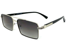 Classic Contemporary Modern Designer Style SUNGLASSES Silver Frame 2095