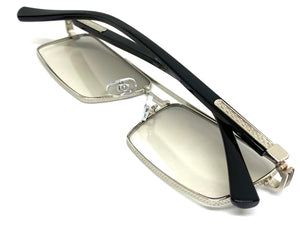 Classic Contemporary Modern Designer Style SUNGLASSES Silver Frame 2095