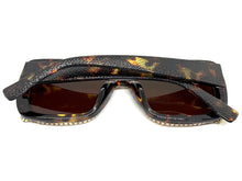 Oversized Exaggerated Retro Style Bling Sunglasses Large Tortoise Frame with Sparkling Rhinestones 3250