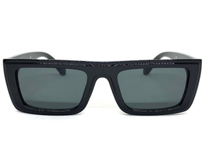 Classic Modern Retro Style SUNGLASSES Black Frame - Dark Lens 1240