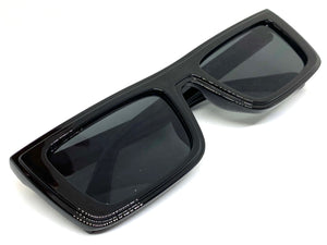 Classic Modern Retro Style SUNGLASSES Black Frame - Dark Lens 1240