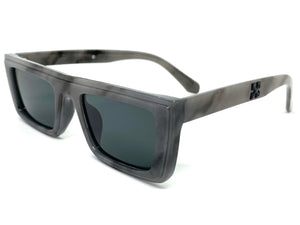 Classic Modern Retro Style SUNGLASSES Gray Frame - Dark Lens 1240