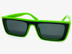 Classic Modern Retro Style SUNGLASSES Green Frame - Dark Lens 1240