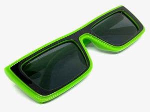 Classic Modern Retro Style SUNGLASSES Green Frame - Dark Lens 1240