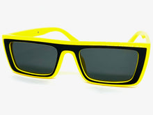 Classic Modern Retro Style SUNGLASSES Yellow Frame - Dark Lens 1240