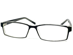 Classy Contemporary Modern Style Clear Lens EYEGLASSES Black Fashion Frame 1315