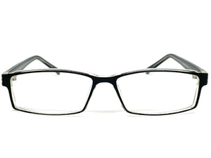 Classy Contemporary Modern Style Clear Lens EYEGLASSES Black Fashion Frame 1315