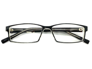 Classy Contemporary Modern Style Clear Lens EYEGLASSES Black Fashion Frame 1315