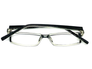 Classy Contemporary Modern Style Clear Lens EYEGLASSES Black Fashion Frame 1315