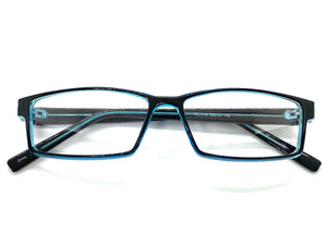 Classy Contemporary Modern Style Clear Lens EYEGLASSES Black Fashion Frame 1315