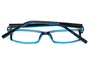 Classy Contemporary Modern Style Clear Lens EYEGLASSES Black Fashion Frame 1315