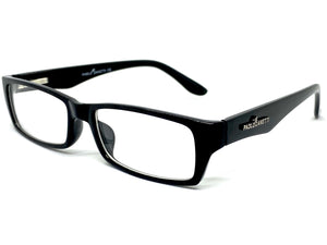 Classy Contemporary Modern Style Clear Lens EYEGLASSES Black Fashion Frame 1456