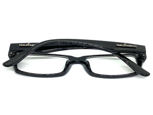 Classy Contemporary Modern Style Clear Lens EYEGLASSES Black Fashion Frame 1456