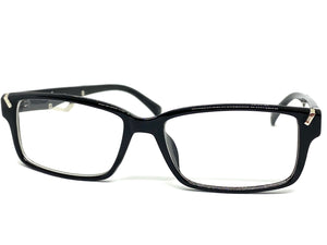 Classy Contemporary Modern Style Clear Lens EYEGLASSES Black Fashion Frame 1427