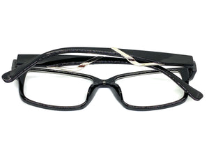 Classy Contemporary Modern Style Clear Lens EYEGLASSES Black Fashion Frame 1427