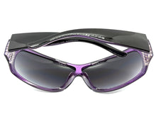 Oversized Modern Retro Wrap Shield Style Bling Sunglasses Large Black Frame with Sparkling Rhinestones 7386