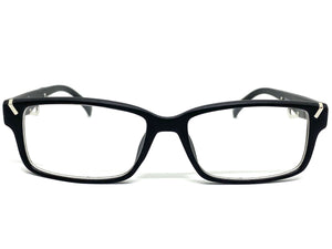 Classy Contemporary Modern Style Clear Lens EYEGLASSES Black Fashion Frame 1427