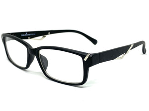 Classy Contemporary Modern Style Clear Lens EYEGLASSES Black Fashion Frame 1427