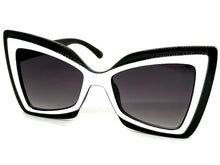 Exaggerated Vintage Retro Style SUNGLASSES Funky Black Bow Shape Frame 49309
