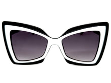 Exaggerated Vintage Retro Style SUNGLASSES Funky Black Bow Shape Frame 49309