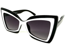 Exaggerated Vintage Retro Style SUNGLASSES Funky Black Bow Shape Frame 49309