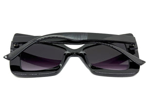 Exaggerated Vintage Retro Style SUNGLASSES Funky Black Bow Shape Frame 49309