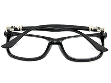 Classic Vintage Retro Style READING GLASSES READERS Black Frame Silver Cross Lens Strength +1.50