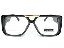 Classic Luxury Modern Retro Hip Hop Style Clear Lens EYEGLASSES Black Frame 8036