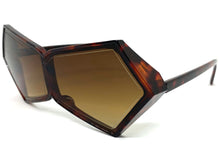 Exaggerated Modern Retro Futuristic Style SUNGLASSES Funky Tortoise Frame 2175