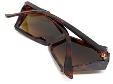 Exaggerated Modern Retro Futuristic Style SUNGLASSES Funky Tortoise Frame 2175