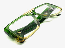 Classic Luxury Modern Retro Hip Hop Style Clear Lens EYEGLASSES Green Frame 8036