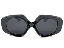 Exaggerated Vintage Retro Style SUNGLASSES Large Black Frame 1220