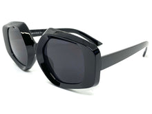 Exaggerated Vintage Retro Style SUNGLASSES Large Black Frame 1220
