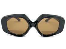 Exaggerated Vintage Retro Style SUNGLASSES Large Black Frame 1220